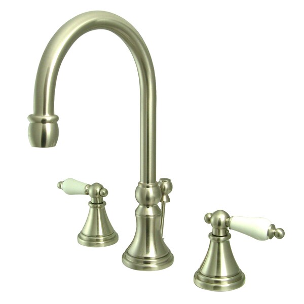 8" Widespread Bathroom Faucet, Brushed Nickel